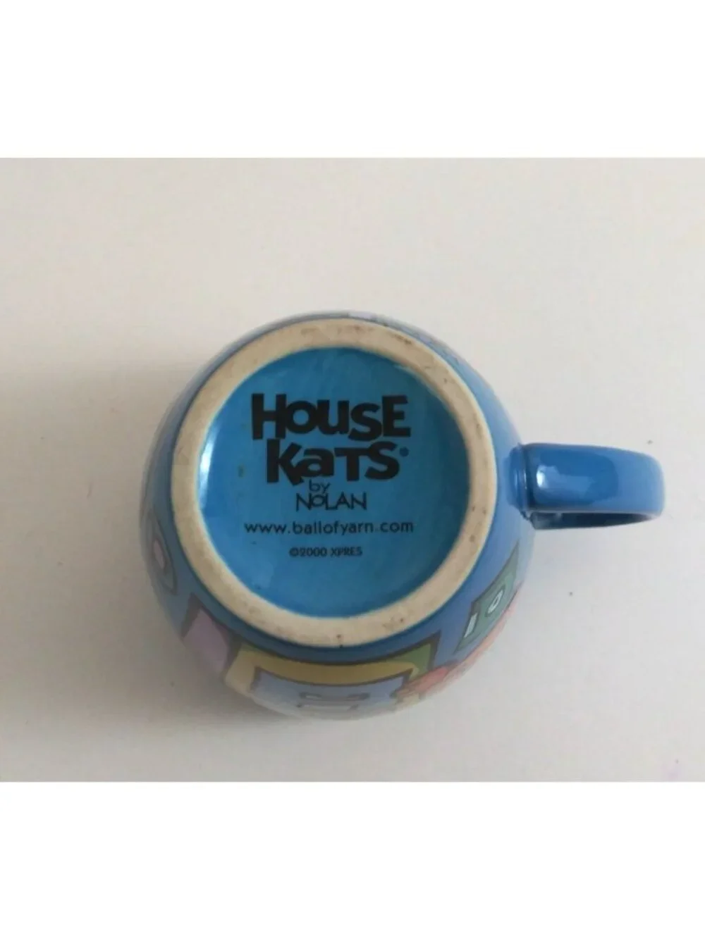 2000 Xpres House Kats By Nolan Ball Of Yarn Novelty Coffee Cup
